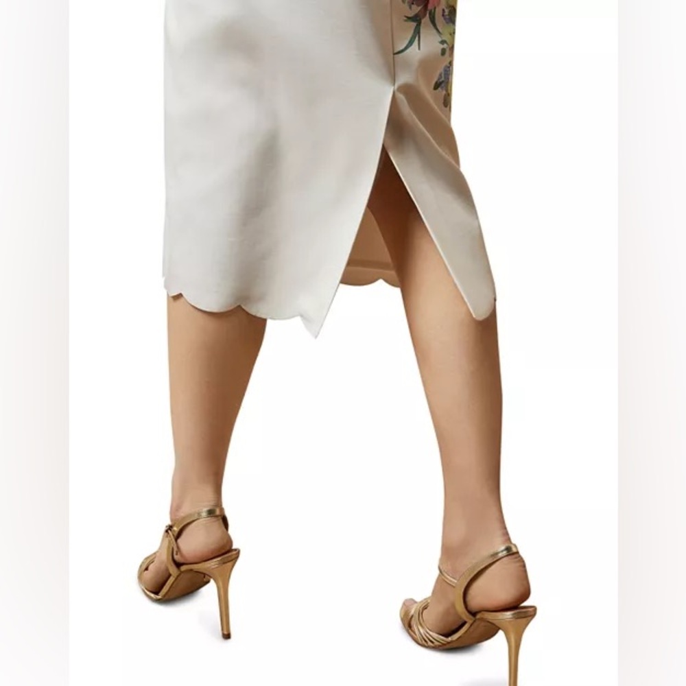 Ted Baker Trixiy Pergola Floral Off the Shoulder Sheath Dress - Picture 8 of 9